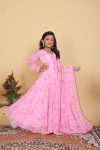 DESIGNER GEORGETTE PRINT WITH LACE WORK KID’S GOWN BOTTOM DUPATTA FESTIVAL WEAR WHOLESALE PRICE ETHNIC GRAMENT (8)