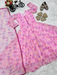 DESIGNER GEORGETTE PRINT WITH LACE WORK KID’S GOWN BOTTOM DUPATTA FESTIVAL WEAR WHOLESALE PRICE ETHNIC GRAMENT (8)