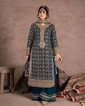 DESIGNER GEORGETTE SEQUENCE EMBROIDERY DIAMOND WORK TOP PALAZZO WITH DUPATTA FESTIVAL WEAR WHOLESALE PRICE ETHNIC GARMENT (1)