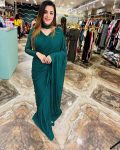 DESIGNER GEORGETTE SWAROVSKI WORK READY TO WEAR SAREE WITH STITCHED BLOUSE PARTY WEAR WHOLESALE PRICE ETHNIC GARMENT 1 (4)