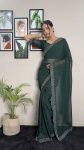 DESIGNER GEORGETTE SWAROVSKI WORK READY TO WEAR SAREE WITH UNSTITCHED BLOUSE PARTY WEAR WHOLESALE PRICE ETHNIC GARMENT (22)