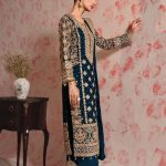 DESIGNER GEORGETTE THREAD SEQUENCE LACE WORK TOP BOTTOM WITH DUPATTA PARTY WEAR WHOLESALE PRICE ETHNIC GARMENT (3)