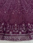 DESIGNER GEORGETTE THREAD SEQUENCE WORK LEHNGA CHOLI WITH DUPATTA PARTY WEAR WHOLESALE PRICE ETHNIC GARMENT (3)