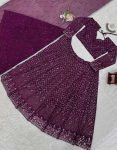 DESIGNER GEORGETTE THREAD SEQUENCE WORK LEHNGA CHOLI WITH DUPATTA PARTY WEAR WHOLESALE PRICE ETHNIC GARMENT (3)