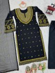 DESIGNER GEORGETTE THREAD SEQUENCE WORK TOP BOTTOM WITH DUPATTA PARTY WEAR WHOLESALE PRICE ETHNIC GARMENT (3)
