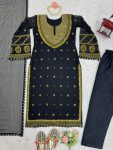 DESIGNER GEORGETTE THREAD SEQUENCE WORK TOP BOTTOM WITH DUPATTA PARTY WEAR WHOLESALE PRICE ETHNIC GARMENT (3)