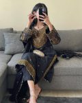 DESIGNER GEORGETTE THREAD SEQUENCE WORK TOP BOTTOM WITH DUPATTA PARTY WEAR WHOLESALE PRICE ETHNIC GARMENT (3)