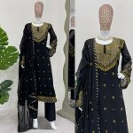 DESIGNER GEORGETTE THREAD SEQUENCE WORK TOP BOTTOM WITH DUPATTA PARTY WEAR WHOLESALE PRICE ETHNIC GARMENT (3)