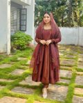 DESIGNER JIMMY CHOO SEQUENCE EMBROIDERY WORK GOWN BOTTOM WITH DUPATTA FESTIVAL WEAR WHOLESALE PRICE ETHNIC GARMENT (11)