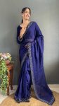 DESIGNER RANGOLI SILK SWAROVSKI MIRROR VELVET LACE WORK READY TO WEAR SAREE WITH UNSTITCHED BLOUSE PARTY WEAR WHOLESALE PRICE ETHNIC GARMENT (10)