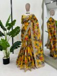 DESIGNER TABBY SILK THREAD SEQUENCE PRINTED WORK SAREE WITH UNSTITCHED BLOUSE FESTIVAL WEAR WHOLESALE PRICE ETHNIC GARMENT (16)