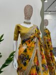 DESIGNER TABBY SILK THREAD SEQUENCE PRINTED WORK SAREE WITH UNSTITCHED BLOUSE FESTIVAL WEAR WHOLESALE PRICE ETHNIC GARMENT (16)