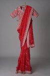 DESIGNER TABBY SILK THREAD SEQUENCE WORK SAREE WITH UNSTITCHED BLOUSE PARTY WEAR WHOLESALE PRICE ETHNIC GARMENT (7)