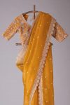 DESIGNER TABBY SILK THREAD SEQUENCE WORK SAREE WITH UNSTITCHED BLOUSE PARTY WEAR WHOLESALE PRICE ETHNIC GARMENT (16)