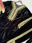 DESIGNER VELVET EMBROIDERY WORK KAFTAN WITH BOTTOM PARTY WEAR WHOLESALE PRICE ETHNIC GARMENT (2)