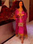 DESIGNER VELVET EMBROIDERY WORK KAFTAN WITH BOTTOM RANI