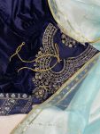 DESIGNER VELVET SEQUENCE EMBROIDERY WORK TOP BOTTOM WITH DUPATTA PARTY WEAR WHOLESALE PRICE ETHNIC GARMENT (13)