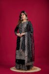 DESIGNER VISCOSE VELVET EMBROIDERY SEQUENCE WORK TOP SHARARA WITH DUPATTA FESTIVAL WEAR WHOLESALE PRICE ETHNIC GARMENT (6)