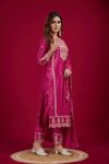 FANCY CHINON SILK EMBROIDERY SEQUENCE CODING WORK TOP BOTTOM WITH DUPATTA PARTY WEAR WHOLESALE PRICE ETHNIC GARMENT (3)