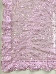 FANCY GEORGETTE EMBRIDERY SEQUENCE LACE WORK SAREE WITH UNSTITCHED BLOUSE PARTY WEAR WHOLESALE PRICE ETHNIC GARMENT (4)