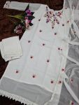 FANCY GEORGETTE EMBROIDERY SEQUENCE WORK TOP BOTTOM WITH DUPATTA PARTY WEAR WHOLESALE PRICE ETHNIC GARMENT (8)
