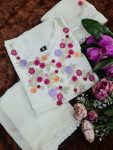 FANCY GEORGETTE EMBROIDERY SEQUENCE WORK TOP BOTTOM WITH DUPATTA PARTY WEAR WHOLESALE PRICE ETHNIC GARMENT (8)