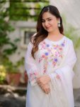 FANCY GEORGETTE EMBROIDERY SEQUENCE WORK TOP BOTTOM WITH DUPATTA PARTY WEAR WHOLESALE PRICE ETHNIC GARMENT (8)