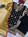 FANCY GEORGETTE EMBROIDERY SQUENCE WORK TOP PLAZZO WITH DUPATTA PARTY WEAR WHOLESALE PRICE ETHNIC GARMENT (4)