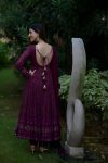 FANCY GEORGETTE EMBROIDERY ZARI WORK GOWN BOTTOM WITH DUPATTA FESTIVAL WEAR WHOLESALE PRICE ETHNIC GARMENT (3)