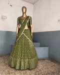 FANCY GEORGETTE THREAD SEQUENCE WORK LEHENGA CHOLI WITH DUPATTA PARTY WEAR WHOLESALE PRICE ETHNIC GARMENT (12)