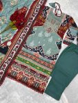 FANCY MUSLIN COTTON DIGITAL PRINTED EMBROIDERY SEQUENCE WORK TOP BOTTOM WITH DUPATTA PARTY WEAR WHOLESALE PRICE ETHNIC GARMENT (3)