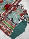 FANCY MUSLIN COTTON DIGITAL PRINTED EMBROIDERY SEQUENCE WORK TOP BOTTOM WITH DUPATTA PARTY WEAR WHOLESALE PRICE ETHNIC GARMENT (3)