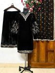 FANCY VELVET EMBROIDERY WORK TOP PALAZZO WITH DUPATTA FESTIVAL WEAR WHOLESALE PRICE ETHNIC GARMENT (15)