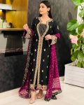 FANCY VELVET SEQUENCE EMBROIDERY WORK TOP PALAZZO WITH DUPATTA FESTIVAL WEAR WHOLESALE PRICE ETHNIC GARMENT (10)