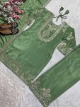 FASHIONABLE CHINON SILK EMBROIDERY SEQUENCE WORK TOP PALAZZO WITH DUPATTA PARTY WEAR WHOLESALE PRICE ETHNIC GARMENT (7)