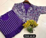 FASHIONABLE CHINON SILK THREAD ZARI EMBROIDREY WORK GOWN WITH KOTI PARTY WEAR WHOLESALE PRICE ETHNIC GARMENT (7)