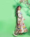 FASHIONABLE MUSLIN COTTON PRINTED WORK GOWN WITH DUPATTA FESTIVAL WEAR WHOLESALE PRICE ETHNIC GARMENT (1)