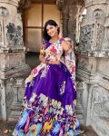 FASHIONABLE MUSLIN COTTON PRINTED WORK LEHENGA CHOLI WITH DUPATTA FESTIVAL WEAR WHOLESALE PRICE ETHNIC GARMENT (10)