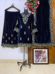 FASHIONABLE VELVET ZARI EMBROIDERY WORK TOP PALAZZO WITH DUPATTA FESTIVAL WEAR WHOLESALE PRICE ETHNIC GARMENT (18)