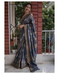 GEORGEOUS BANARASI SILK ZARI WEAVING WORK SAREE WITH UNSTITCHED BLOUSE DAILY WEAR WHOLESALE PRICE ETHNIC GARMENT (37)