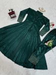 GEORGEOUS CHINON SILK THREAD SEQUENCE WORK TOP WITH BOTTOM FESTIVAL WEAR WHOLESALE PRICE ETHNIC GARMENT (9)