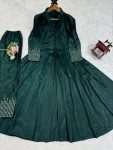 GEORGEOUS CHINON SILK THREAD SEQUENCE WORK TOP WITH BOTTOM FESTIVAL WEAR WHOLESALE PRICE ETHNIC GARMENT (9)