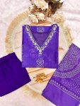 LATEST MUSLIN DIGITAL PRINT WITH HANDWORK TOP BOTTOM WITH DUPATTA PARTY WEAR WHOLESALE PRICE ETHNIC GARMENT (5)