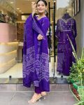 LATEST MUSLIN DIGITAL PRINT WITH HANDWORK TOP BOTTOM WITH DUPATTA PARTY WEAR WHOLESALE PRICE ETHNIC GARMENT (5)