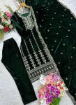 MODERN VISCOSE VELVET EMBROIDERY SEQUENCE WORK TOP BOTTOM WITH DUPATTA PARTY WEAR WHOLESALE PRICE ETHNIC WEAR (37)