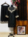 MOST PICKED GEORGETTE EMBROIDERY SEQUENCE ZARI WORK TOP PALAZZO WITH DUPATTA PARTY WEAR WHOLESALE PRICE ETHNIC GARMENT (3)