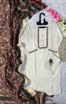 MOST PICKED KHADI COTTON EMBROIDERY WORK TOP BOTTOM WITH DUPATTA PARTY WEAR WHOLESALE PRICE ETHNIC GARMENT (3)