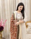 MOST PICKED KHADI COTTON EMBROIDERY WORK TOP BOTTOM WITH DUPATTA PARTY WEAR WHOLESALE PRICE ETHNIC GARMENT (3)