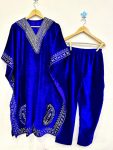 NEW ARRIVAL VELVET EMBROIDERY SEQUENCE WORK KAFTAN WITH PANT PARTY WEAR WHOLESALE PRICE ETHNIC GARMENT (4)