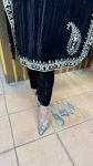 NEW ARRIVAL VELVET EMBROIDERY SEQUENCE WORK KAFTAN WITH PANT PARTY WEAR WHOLESALE PRICE ETHNIC GARMENT (7)